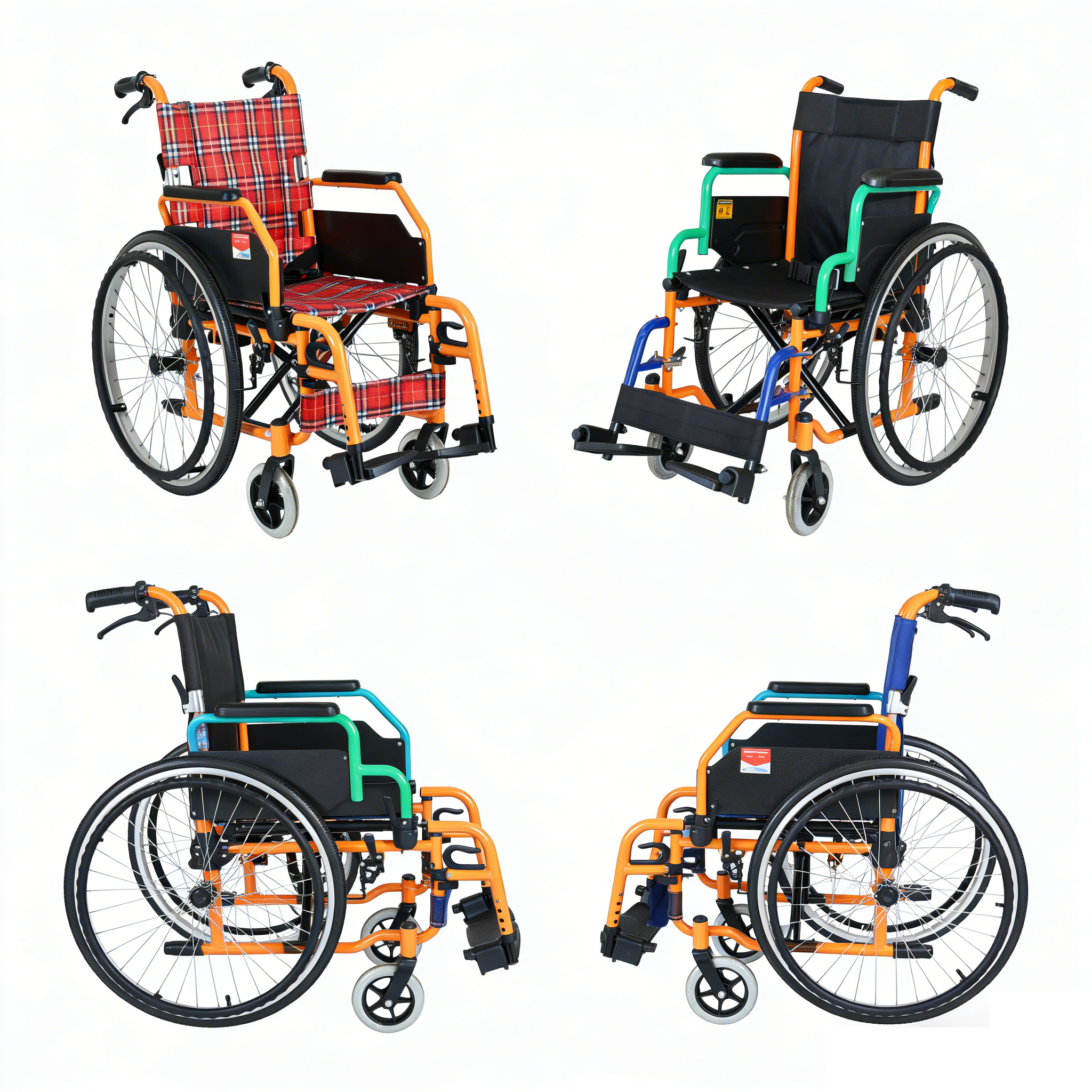 Silla de ruedas pediátrica personalizada | Altura ajustable y ancho del asiento personalizado