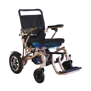 Silla de ruedas eléctrica de aluminio liviana con batería de litio