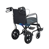 Cómoda silla de ruedas de transporte de aluminio para discapacitados