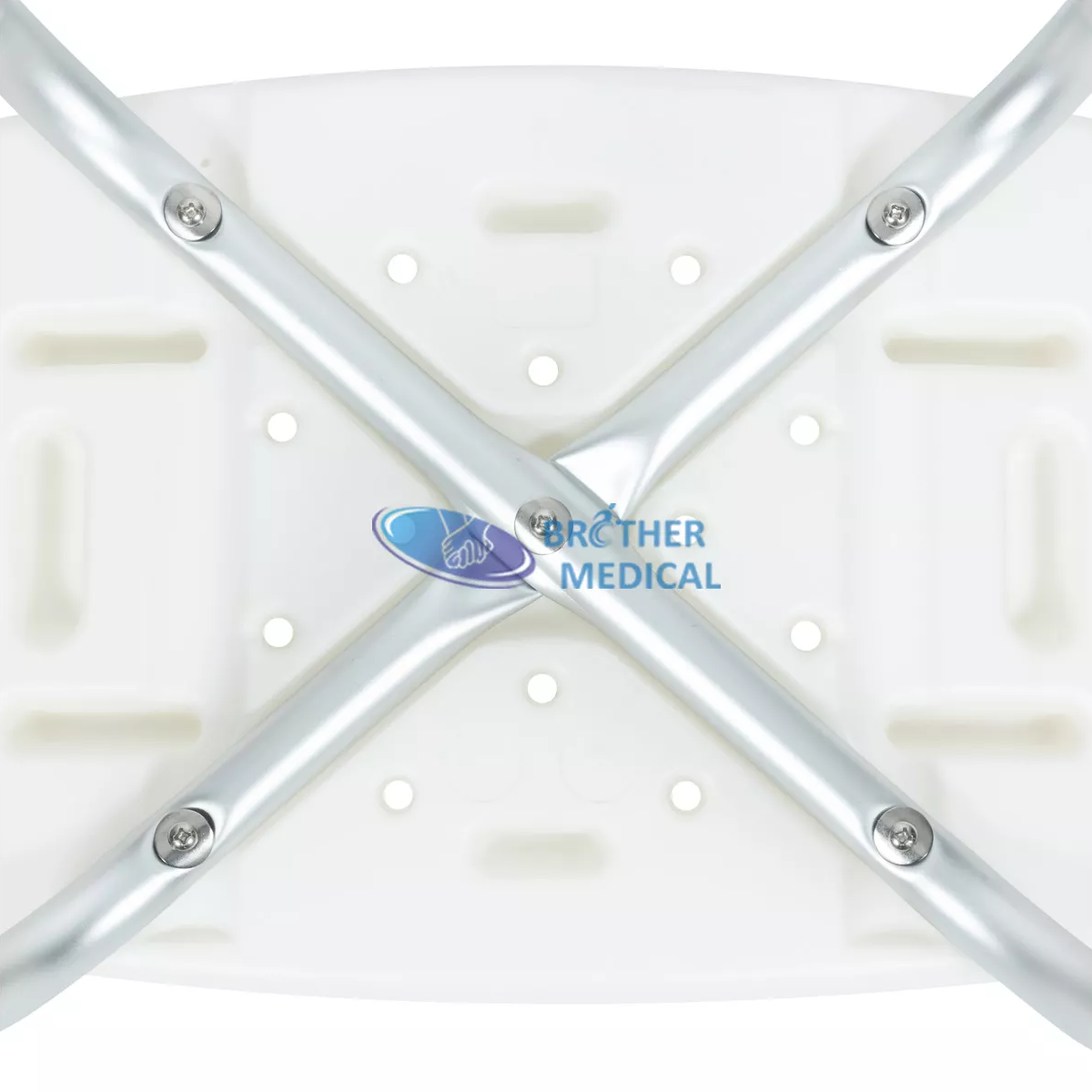Taburete de ducha de seguridad portátil de aluminio de baño