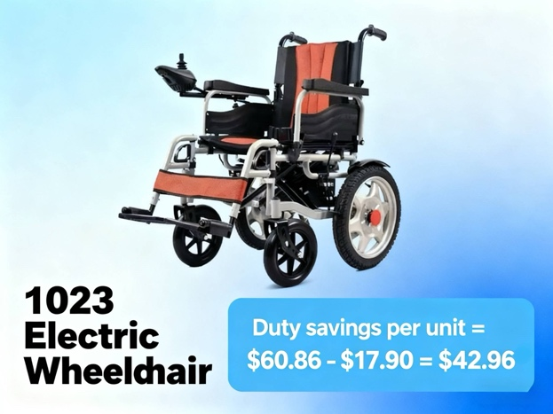 Silla de ruedas el&eacute;ctrica modelo 1023