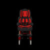 Silla de ruedas roja para parálisis cerebral para bebé