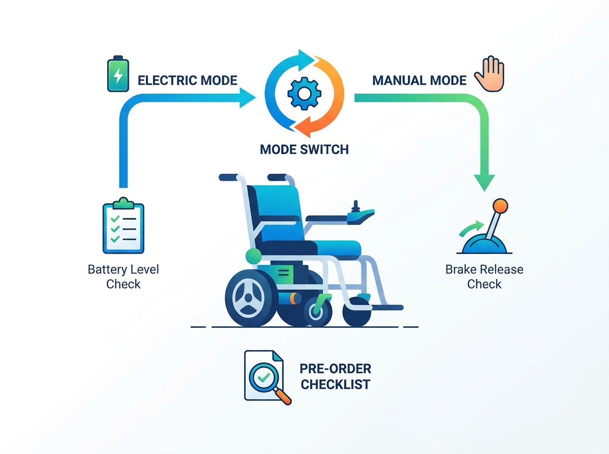 Evaluación del modo manual de silla de ruedas eléctrica.