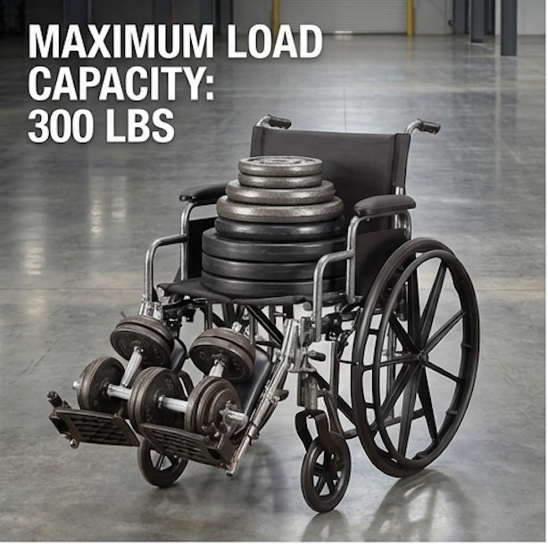Silla de ruedas bari&aacute;trica Peso m&aacute;ximo del usuario 300–700 lbs (136–317 kg) Brother Medical